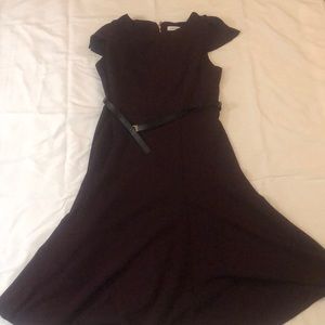 Mid length Calvin Klein plum color dress . Size 14